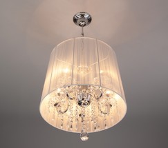 Люстра 2045/5 хром/белый