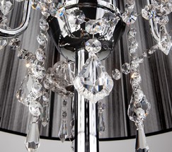 Торшер 2045/3F хром/черный торшер