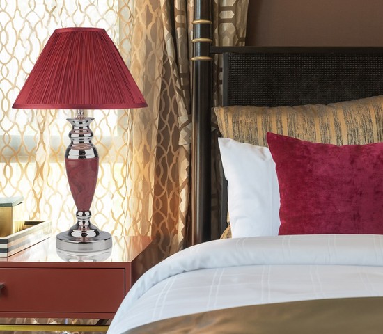 Настольная лампа 008/1T MRD (бордо)