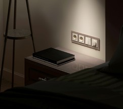 Рамка на 4 поста Favorit (латте, стекло) (W0041142)