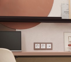 Рамка на 3 поста Favorit (латте, стекло) (W0031142)