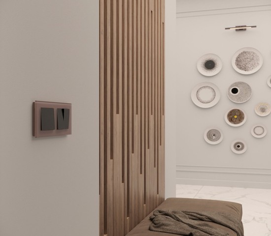 Рамка на 2 поста Favorit (латте, стекло) (W0021142)