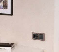 Рамка на 2 поста Favorit (латте, стекло) (W0021142)