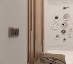 Рамка на 2 поста Favorit (латте, стекло) (W0021142)