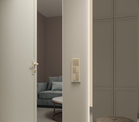 Рамка на 3 поста Favorit (молочный, стекло) (W0031141)