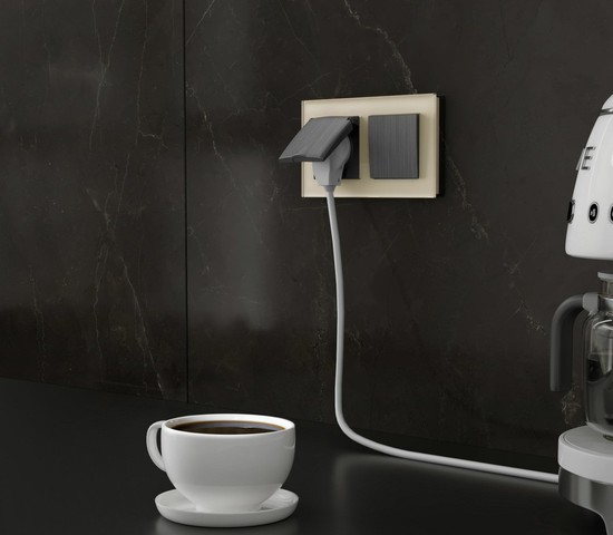 Рамка на 2 поста Favorit (молочный, стекло) (W0021141)