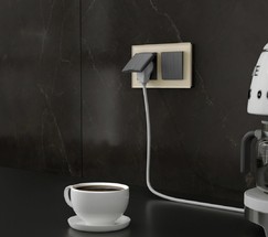 Рамка на 2 поста Favorit (молочный, стекло) (W0021141)