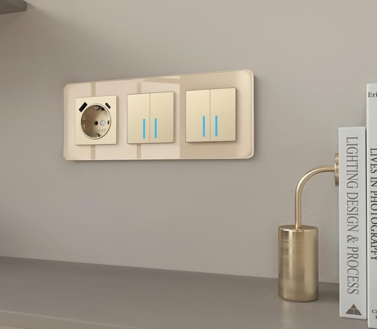 Рамка на 3 поста Elite (айвори, стекло) (W0032443)