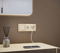 Рамка на 3 поста Elite (айвори, стекло) (W0032443)