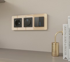 Рамка на 3 поста Elite (айвори, стекло) (W0032443)