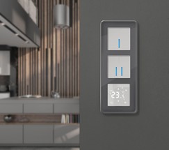 Рамка на 3 поста Elite (графит, стекло) (W0032440)