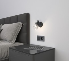 Рамка на 2 поста Elite (графит, стекло) (W0022440)