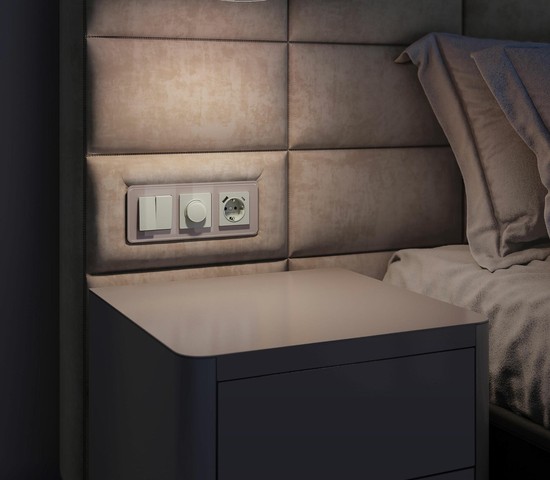 Рамка на 3 поста Elite (дымчатый, стекло) (W0032417)