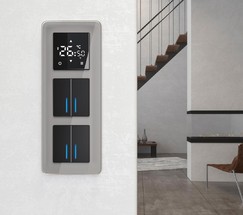 Рамка на 3 поста Elite (дымчатый, стекло) (W0032417)