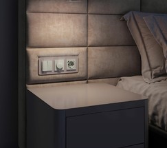 Рамка на 3 поста Elite (дымчатый, стекло) (W0032417)