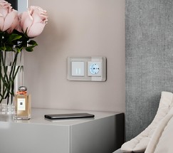 Рамка на 2 поста Elite (дымчатый, стекло) (W0022417)