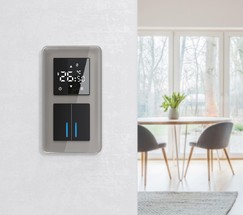 Рамка на 2 поста Elite (дымчатый, стекло) (W0022417)