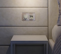 Рамка на 2 поста Elite (дымчатый, стекло) (W0022417)