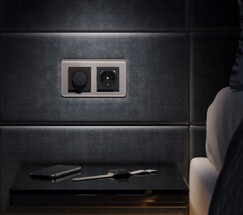 Рамка на 2 поста Elite (дымчатый, стекло) (W0022417)