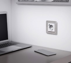 Рамка на 1 пост Elite (дымчатый, стекло) (W0012417)