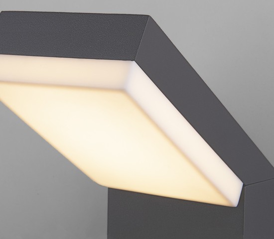 Универсальный уличный светильник 1541 TECHNO LED с датчиком движения Серый