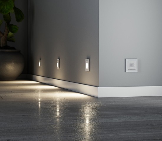 Датчик движения 500 Вт, двухпроводный (белый) (W1155101)