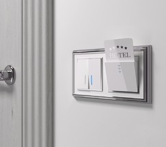 Электронный карточный выключатель (белый) (WL01-01-03)