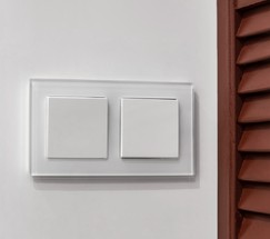Перекрестный переключатель одноклавишный (белый) (W1113001)