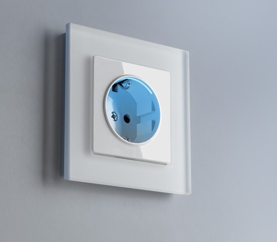 Розетка с подсветкой (белый) (W1171401)