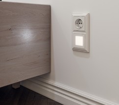 Розетка с заземлением, безвинтовой зажим (белый) (W1171301)