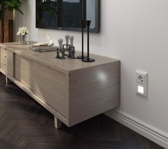 Розетка с заземлением и шторками (белый) (W1171101)