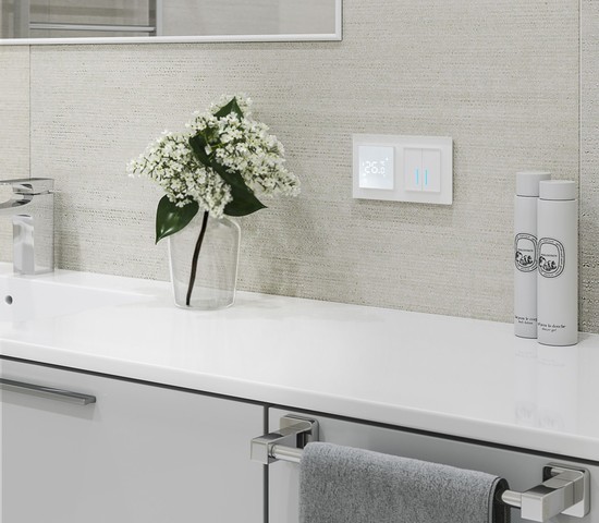 Сенсорный терморегулятор  для теплого пола Wi-Fi (белый) (W1151201)