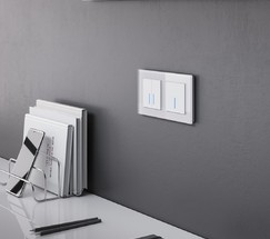 Сенсорный выключатель одноклавишный с функцией Wi-Fi (белый) (W4510601)