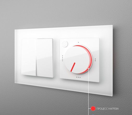 Терморегулятор электромеханический для теплого пола (белый) (W1151101)