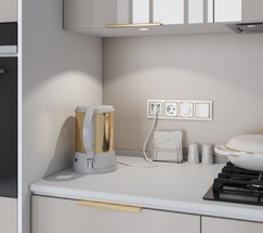 Терморегулятор электромеханический для теплого пола (белый) (W1151101)