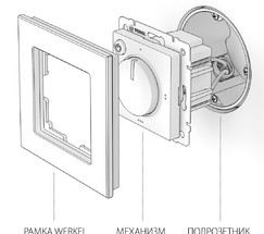 Терморегулятор электромеханический для теплого пола (белый) (W1151101)