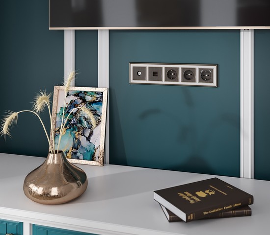 Накладка для розетки USB (бронзовый) (W1179512)