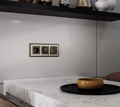 Накладка для розетки USB (бронзовый) (W1179512)