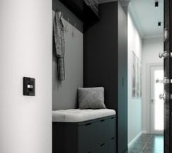 Датчик движения 500 Вт, двухпроводный (черный) (W1155108)