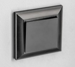 Перекрестный переключатель одноклавишный (черный матовый) (W1113008)