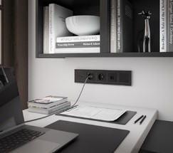 Розетка HDMI (черный матовый) (WL08-60-11)