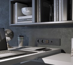 Рамка на 5 постов Hammer (черный) (W0052408)