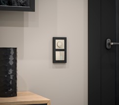 Рамка на 2 поста Hammer (черный) (W0022408)