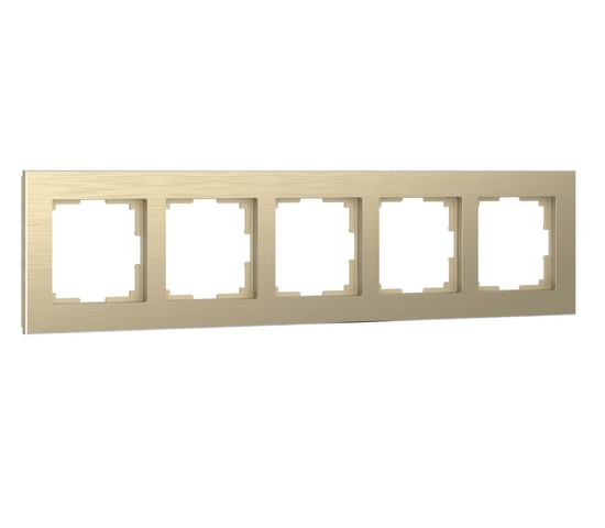 Рамка на 5 постов Aluminium (шампань) (W0051711)