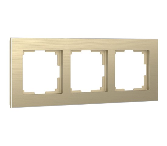 Рамка на 3 поста Aluminium (шампань) (W0031711)