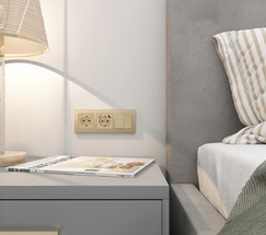 Рамка на 3 поста Aluminium (шампань) (W0031711)