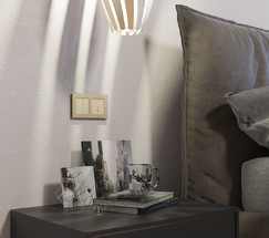 Рамка на 2 поста Aluminium (шампань) (W0021711)