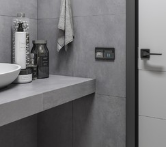 Сенсорный терморегулятор для теплого пола Wi-Fi (черный) (W1151208)