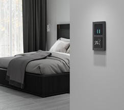 Сенсорный терморегулятор для теплого пола Wi-Fi (черный) (W1151208)
