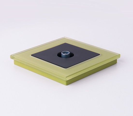 ТВ-розетка проходная  (черный матовый) (WL08-TV-2W)